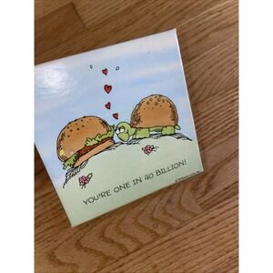 Vtg 80's Springbok Mini Puzzle 70 Pieces Turtle/burger You're One In 40 Million